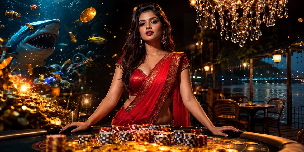 ময়মনসিংহ থিমে ফিশিং গেম — শাড়ি পরিহিত মডেল সহ